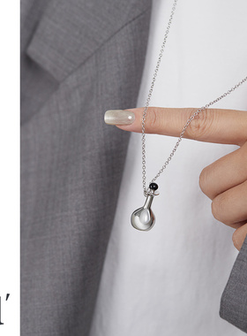 高级感小众设计小酒壶吊坠项链女