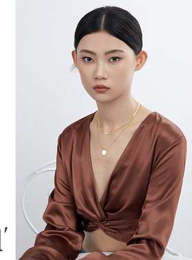 高级感天然贝壳项链女小众