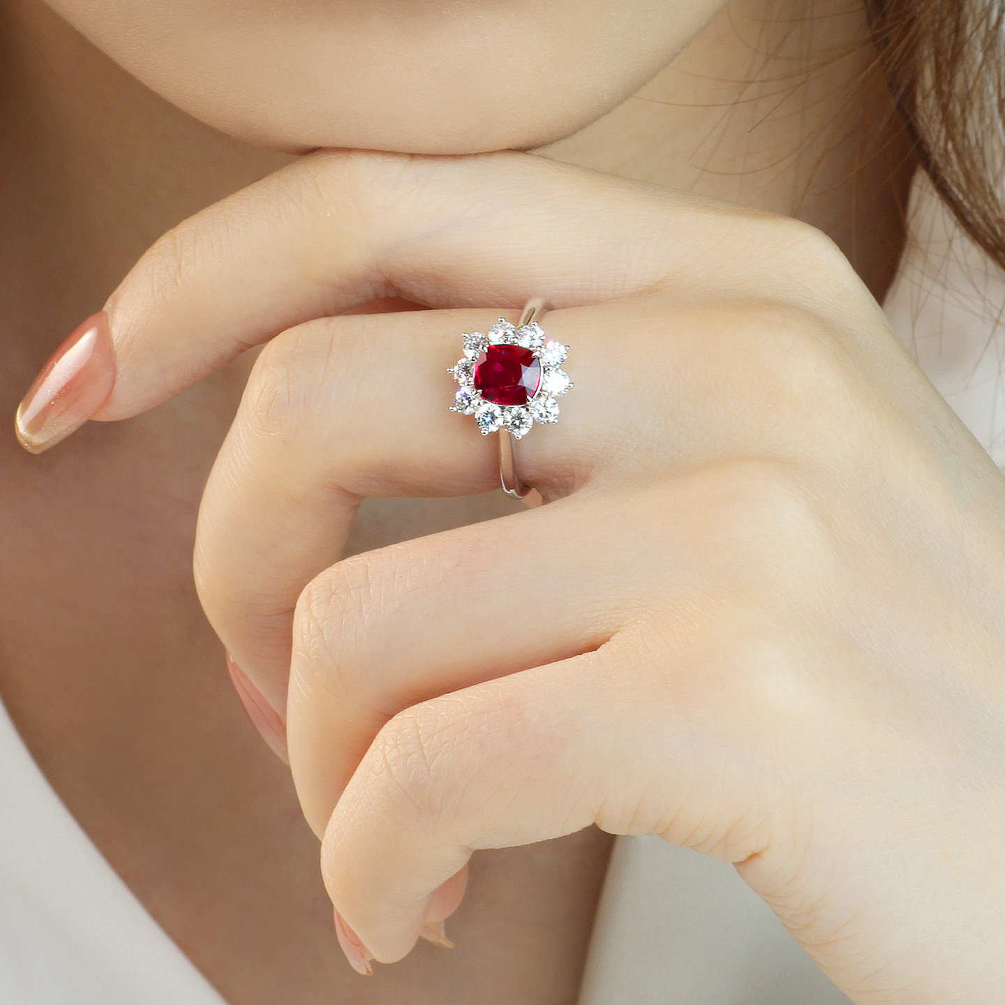 WithLove carat pigeon blood ruby diamond ring