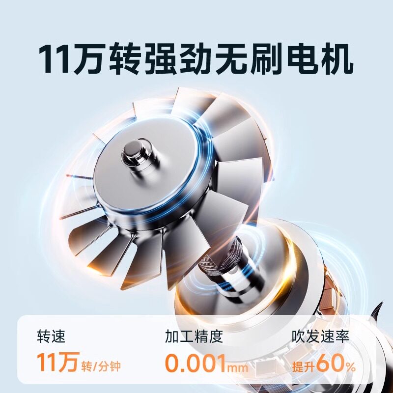 奥克斯高速吹风机宿舍用学生800w小功率负离子护发家用速干吹风筒