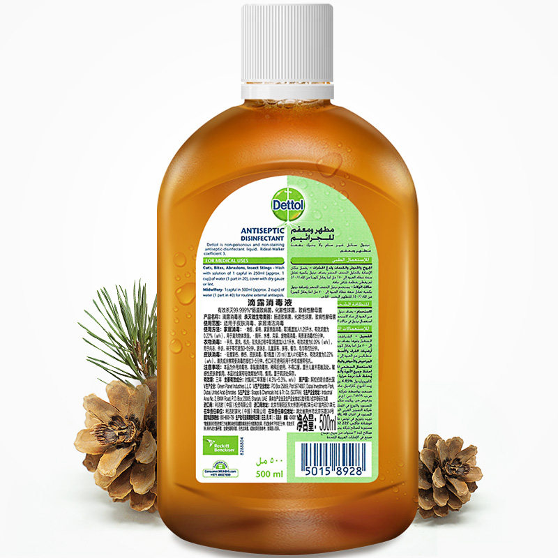 滴露500ml家用杀菌玩具拖地消毒液 易凡贝家居消毒液