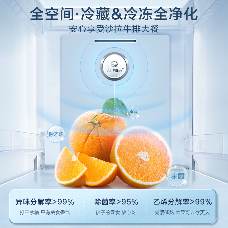 容声529L双开对开门电冰箱家用大容量超薄嵌入式一级变频风冷无霜_容声冰箱旗舰店_大家电