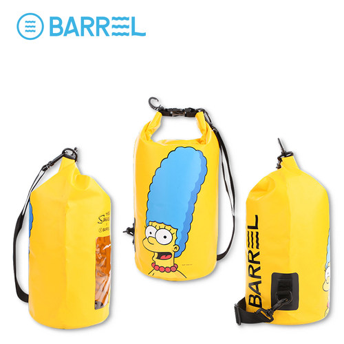 韩国BARREL辛普森家族限量款浮潜游泳装备手提包单肩户外包防水包 - 图2