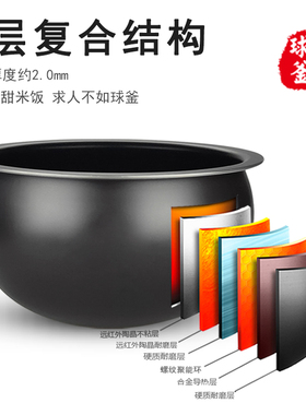 适用苏泊尔电饭煲火旋风球釜内胆