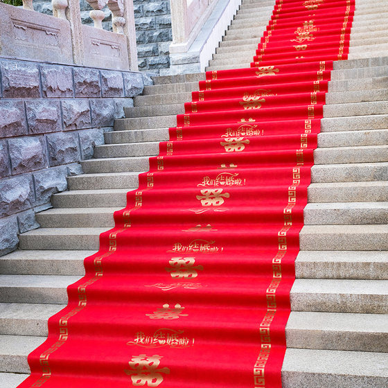 Thickened full roll of wedding non-woven fabric for red carpet wedding