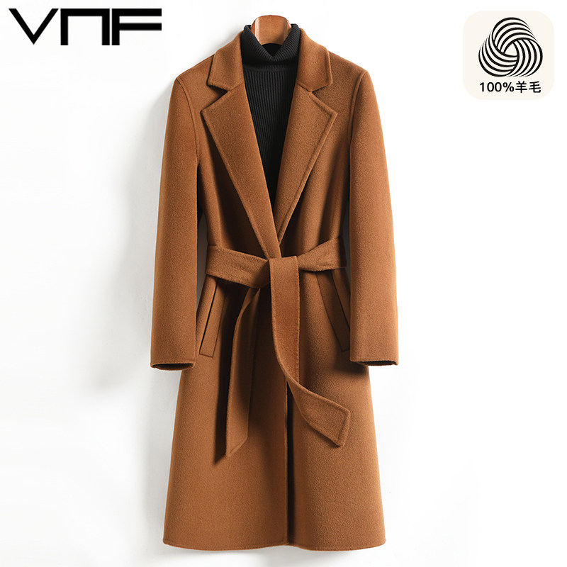 双面呢男长款过膝冬季大衣腰带休闲妮子风衣修身毛尼外套非羊绒潮,淘宝优惠券,粉丝福利购,淘宝优惠卷