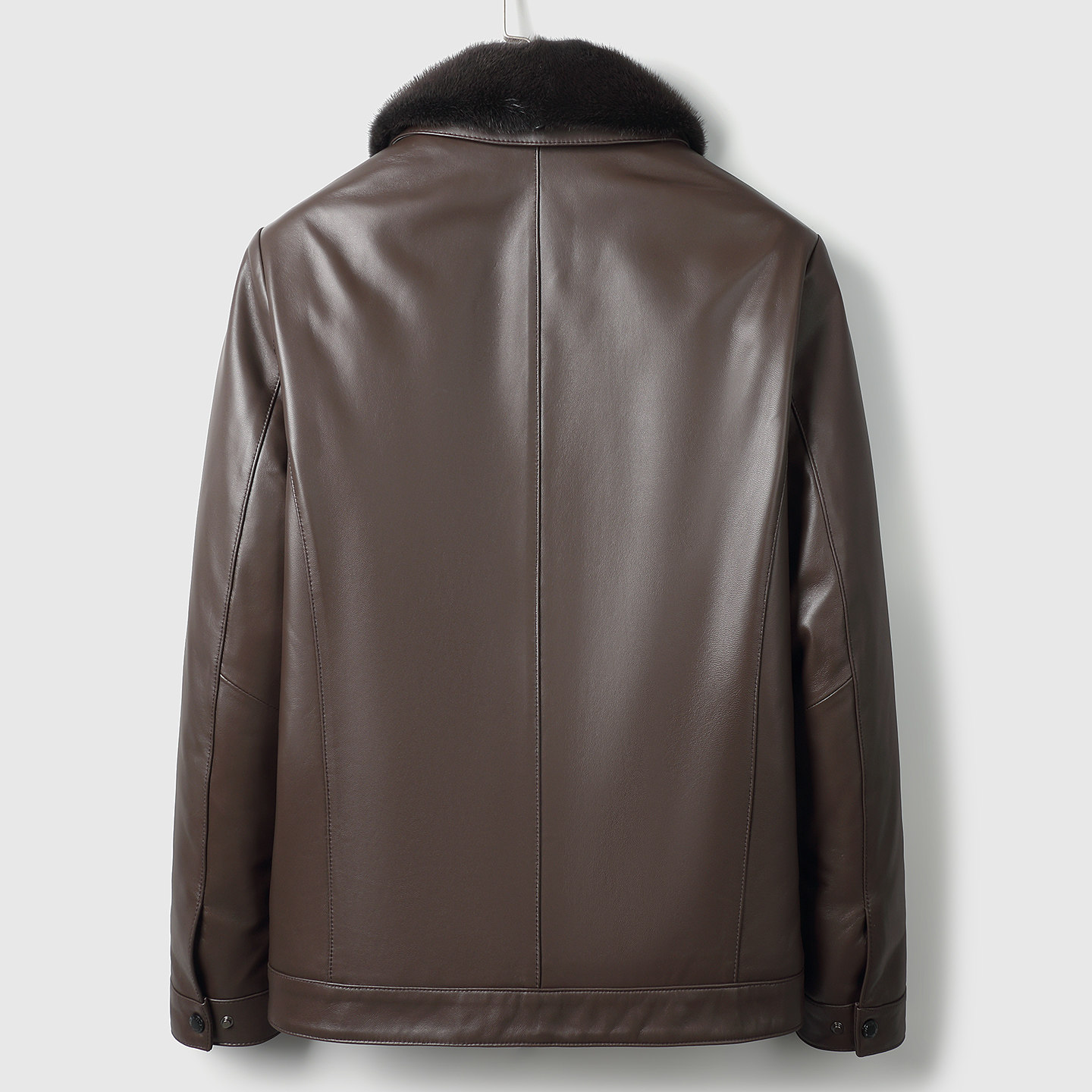 冬季海宁真皮皮衣男绵羊皮水貂毛领真皮羽绒服爸爸鹅绒皮夹克外套,淘宝优惠券,粉丝福利购,淘宝优惠卷