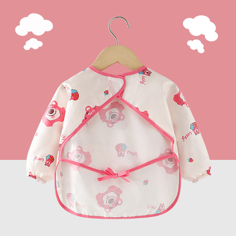 宝宝吃饭罩衣围兜防水防脏婴儿辅食饭兜薄款春秋儿童围裙反穿护衣,淘宝优惠券,粉丝福利购,淘宝优惠卷