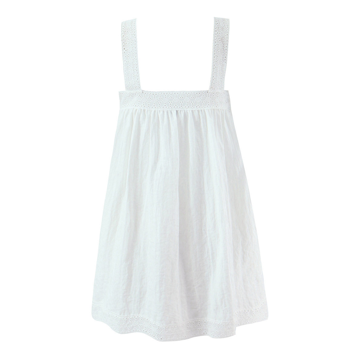 法式时尚沙滩度假风宽松休闲甜美少女蕾丝拼接吊带连衣裙2026夏季,淘宝优惠券,粉丝福利购,淘宝优惠卷