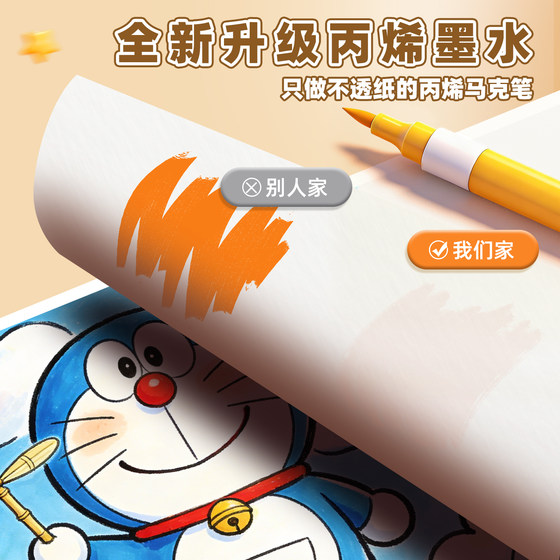 Soft-tipped acrylic marker pen for primary school students, washable