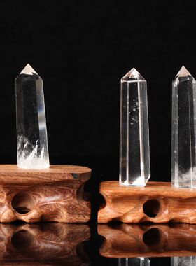 正品纯天然白水晶柱原石白水晶六棱柱水晶碎石水晶柱消磁石白水晶