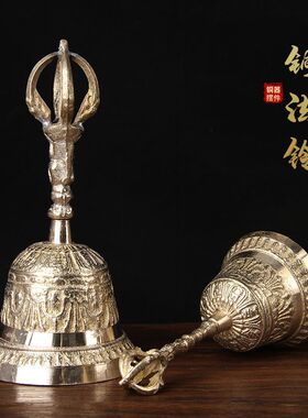 手摇铃铛成人摇铃复古道士法器铃子大音量法师用品道士道具