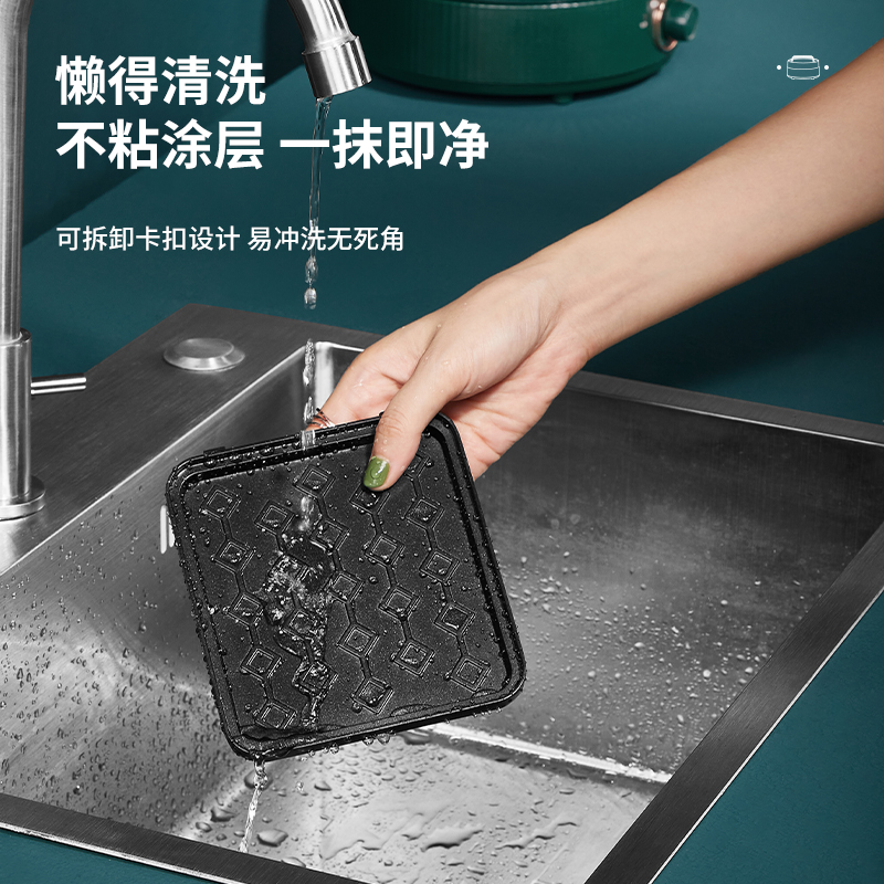 生活元素三明治机早餐机神器轻食机家用多功能华夫饼机吐司压烤机