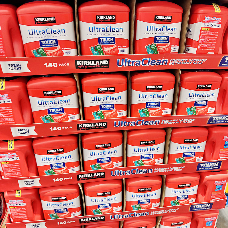 开市客Costco科克兰洗衣凝珠140颗清新香型胶囊2.5kg桶浓缩洗衣球,淘宝优惠券,粉丝福利购,淘宝优惠卷