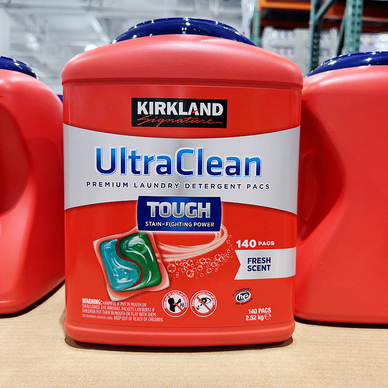 开市客Costco科克兰洗衣凝珠140颗清新香型胶囊2.5kg桶浓缩洗衣球,淘宝优惠券,粉丝福利购,淘宝优惠卷