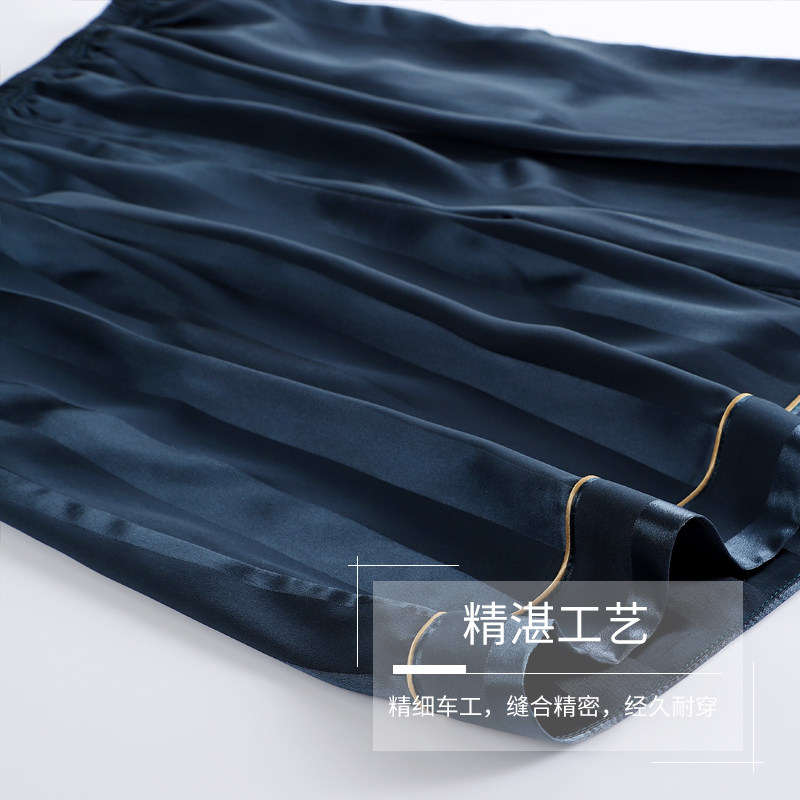 夏季冰丝男士短袖短裤套装仿真睡衣 芬颜睡衣/家居服套装