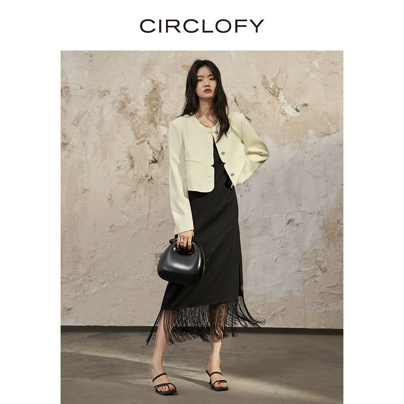 CIRCLOFY瑟夕秋装2023新款西装女士上衣