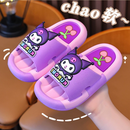 Sanrio, детские летние нескользящие мультяшные мюли, стиль «принцесса»