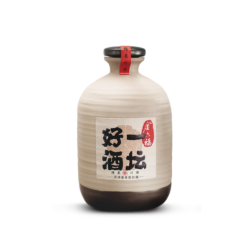 【库存清仓】金六福一坛好酒40.8度500ml*4浓清兼香白酒-图0