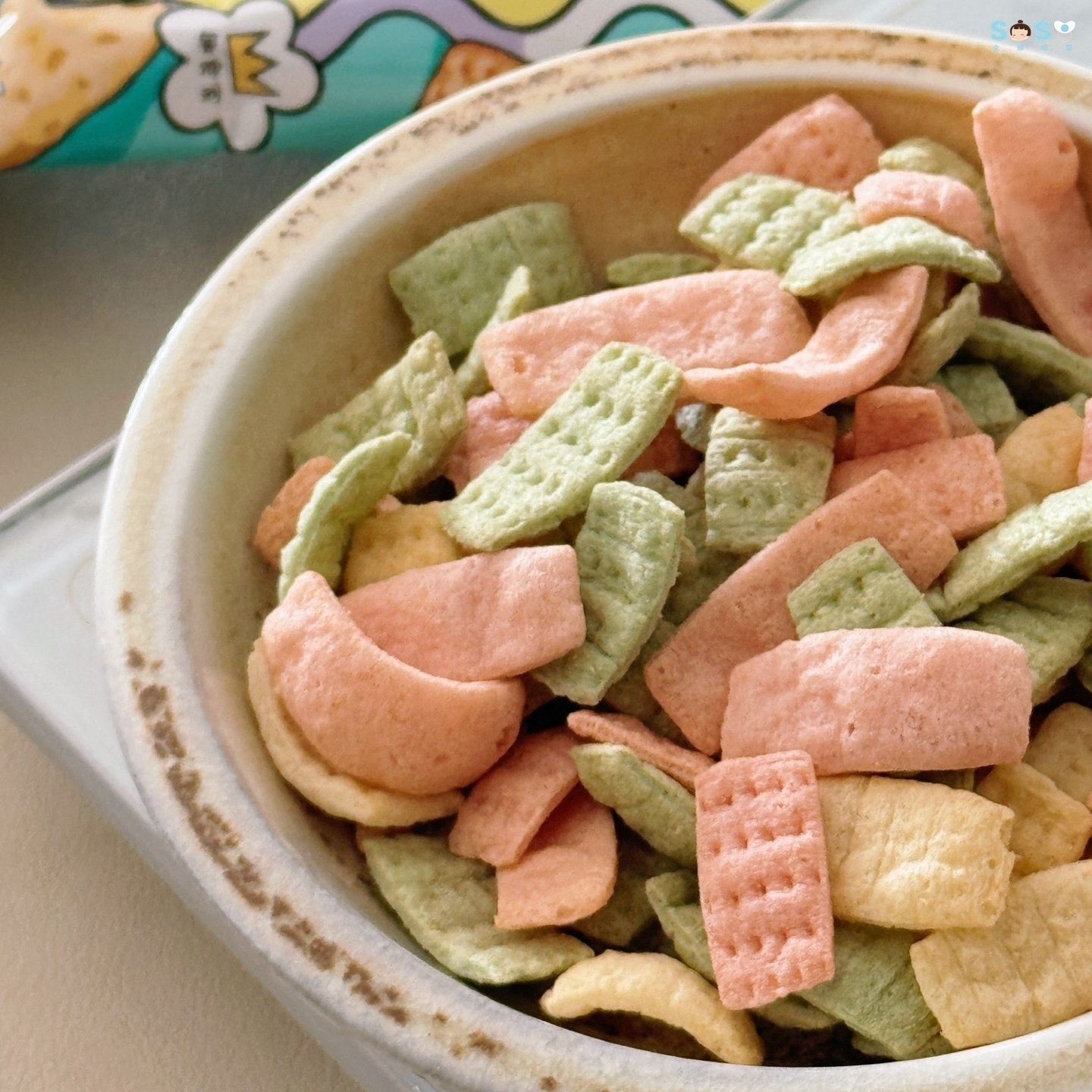 [SOSO全球]趣食家山药三色虾片5连包 儿童鲜脆蔬菜鲜虾条健康零食,淘宝优惠券,粉丝福利购,淘宝优惠卷