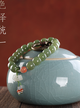 原创设计老型桶珠单圈晴水料手饰