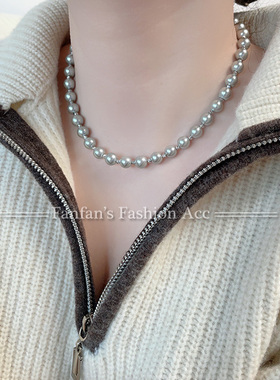仿珍珠串珠简约女式项链