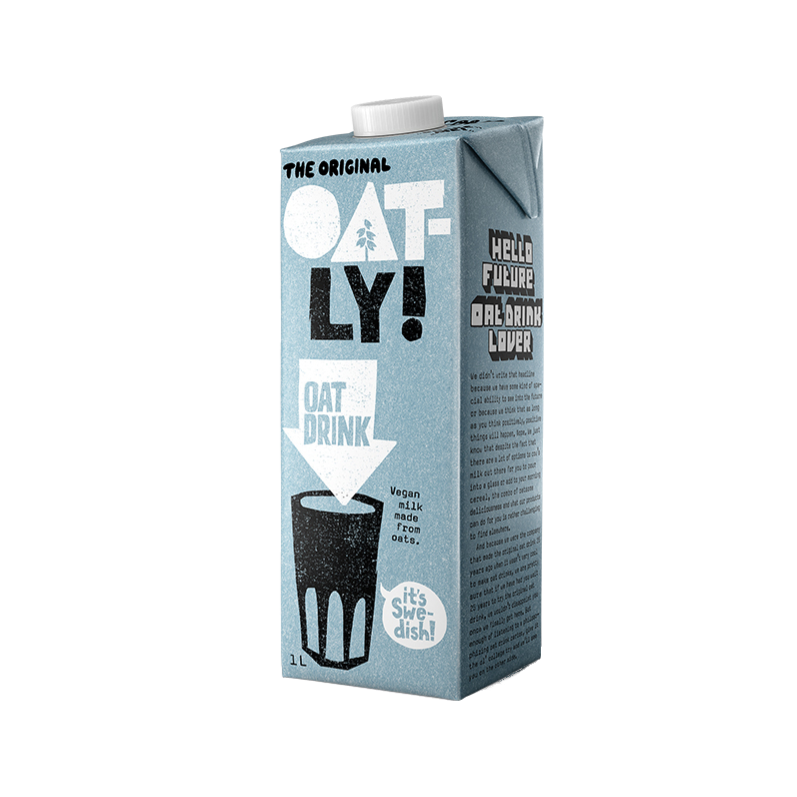 OATLY噢麦力原味燕麦露谷物饮料0添加蔗糖进口植物奶早餐奶1L - 图0