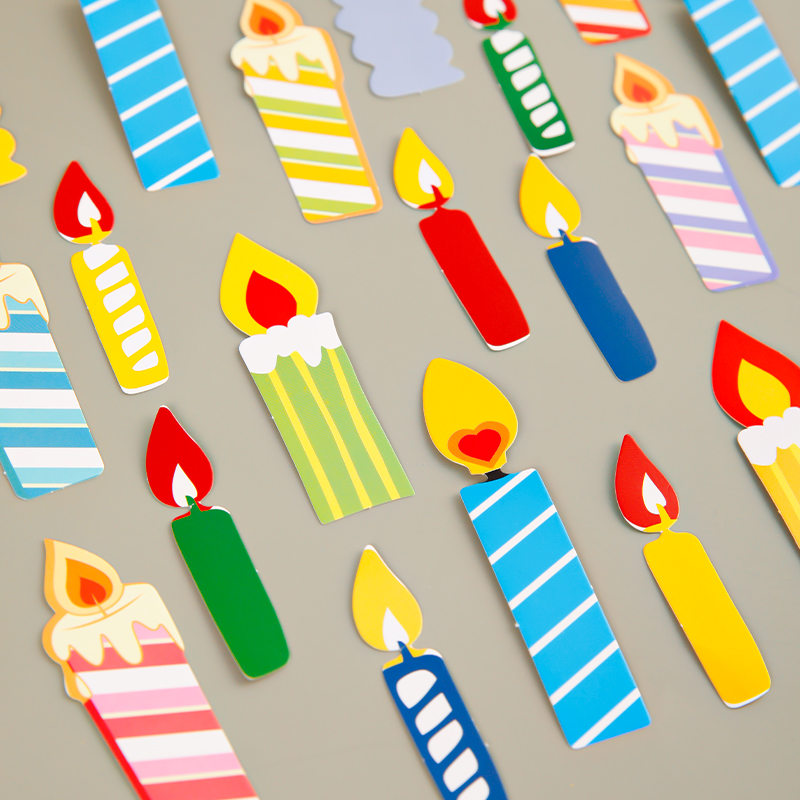 ins网红蜡烛蛋糕装饰插牌卡通可爱火苗蜡烛儿童生日派对装扮配件 - 图0