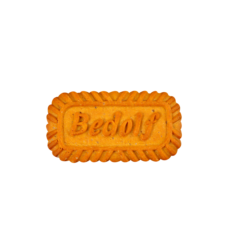 Caramel rectangular cookie baking cake decoration ornaments