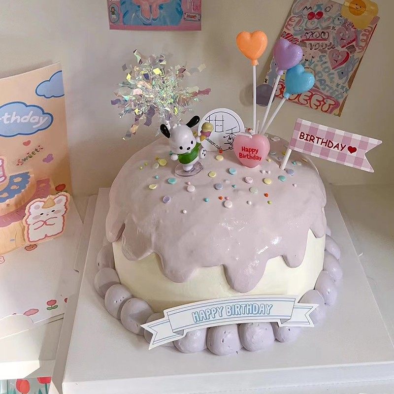 网红卡通帕恰狗烘焙蛋糕装饰摆件彩色气球插件儿童生日烘焙装扮,淘宝优惠券,粉丝福利购,淘宝优惠卷