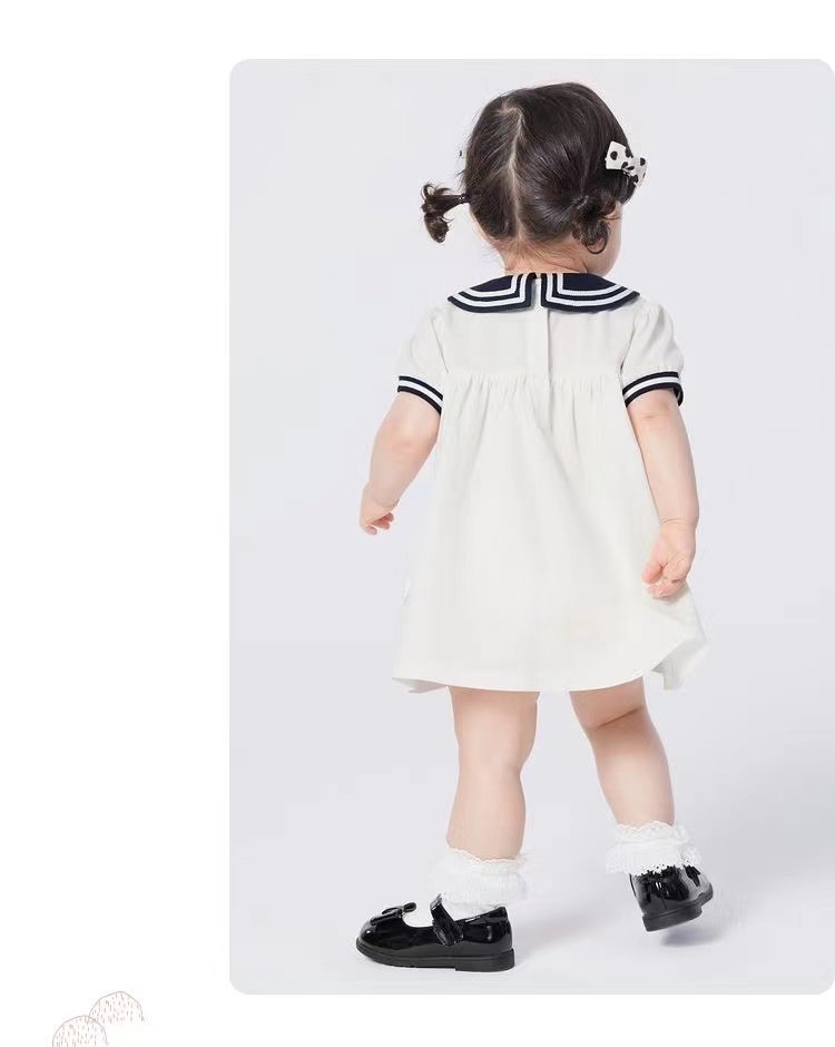 婴儿连衣裙女童裙子宝宝公主裙2025新款夏装学院风气质萌,淘宝优惠券,粉丝福利购,淘宝优惠卷