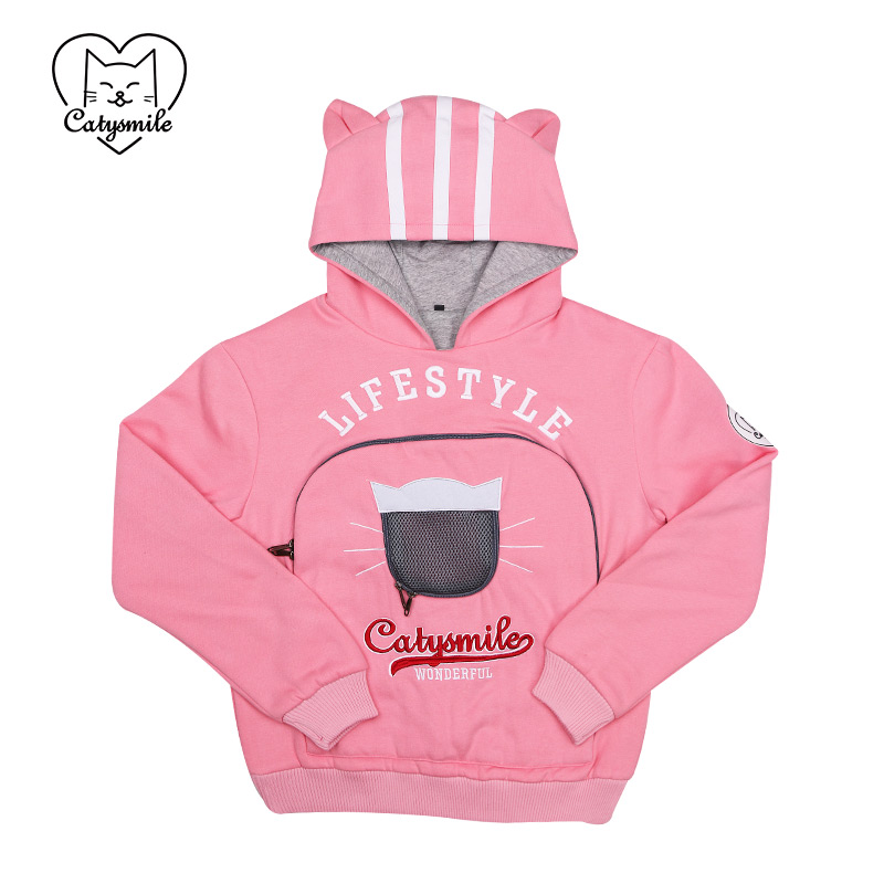 lifestyle cat smile hoodie