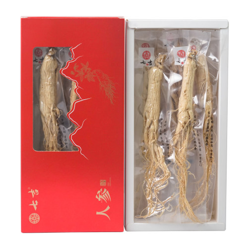 七吉高年人参独立装长白山东北特产干参整支生晒参泡酒白参礼盒 - 图3