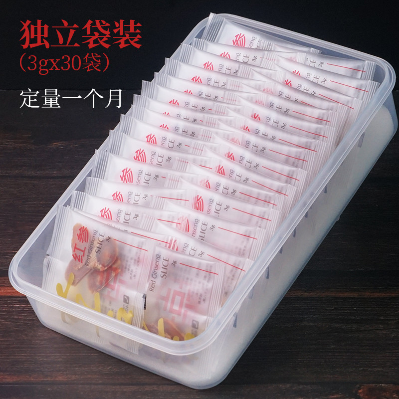 七吉红参片正品长白山整支独立切片 七吉保健食品人参/园参及其制品