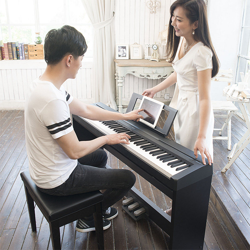 雅马哈p48b 88键重锤数码教学电钢琴 yamaha雅马哈艺可数码钢琴