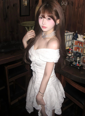 双层珍珠土星项链女夏轻奢