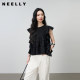 NEELLY Nali Shopping Mall's new summer style franced sleeveless babydoll shirt for women, loose skin-friendly.