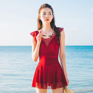 连体裙式游泳衣