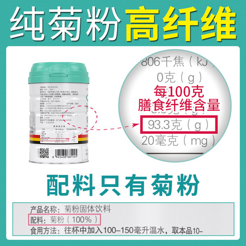 活乐优菊粉益生元菌纯低聚果糖肠成人水溶性膳食清纤维官方旗舰店 - 图1