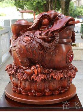 正品三足金蟾蜍金堂蝉招落地摆大型号金色转动件客财厅开业乔迁送