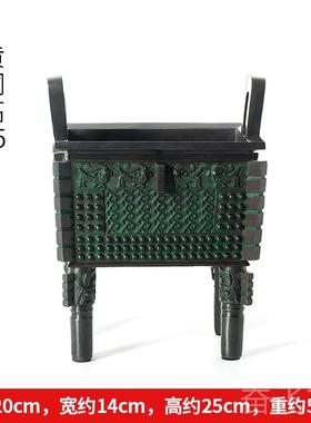 正品铜三脚架装饰站品板立地大型古董青铜客厅桌子装品乔迁公司开