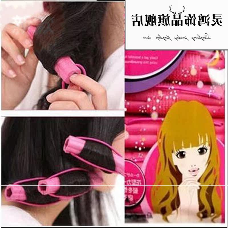 新款韩版编发器自粘卷发棒盘发发带 紫尚轩发饰