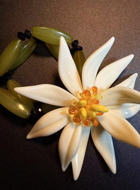 开花的橄榄 Vintage古着 Blossom  Bracelet花朵手链