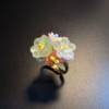 Blooming Olive Vintage Bloom Ring Flower Ring