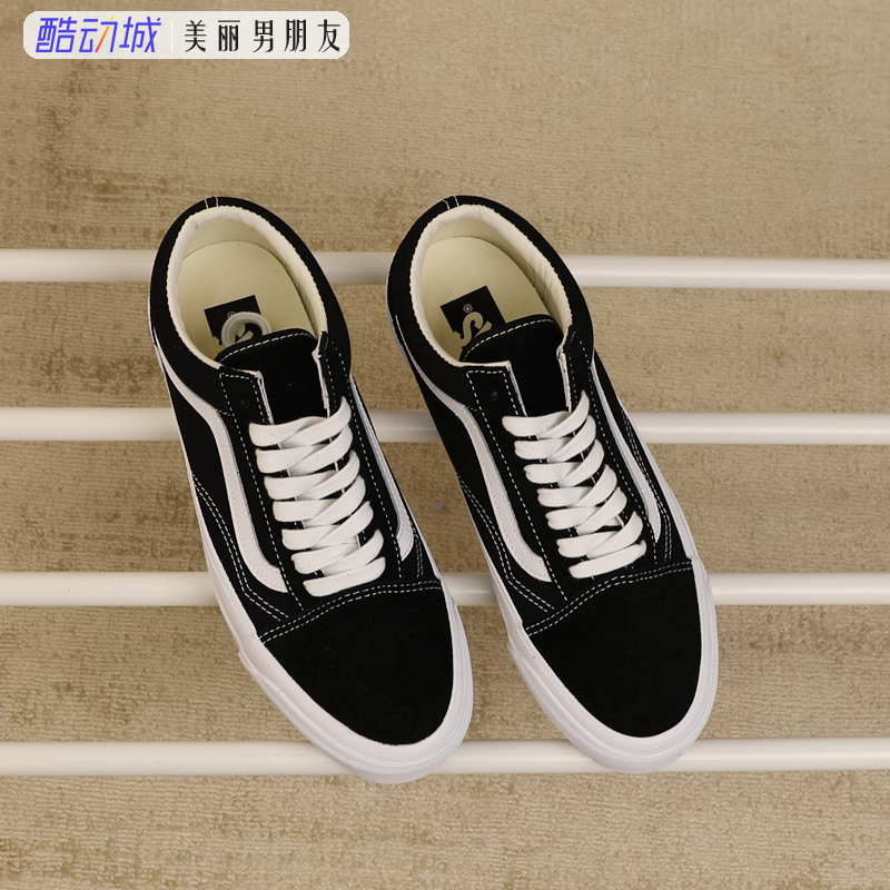 VANS 范斯 Old Skool 36高端支线经典黑白低帮板鞋VN000CQDBA2 - 图3