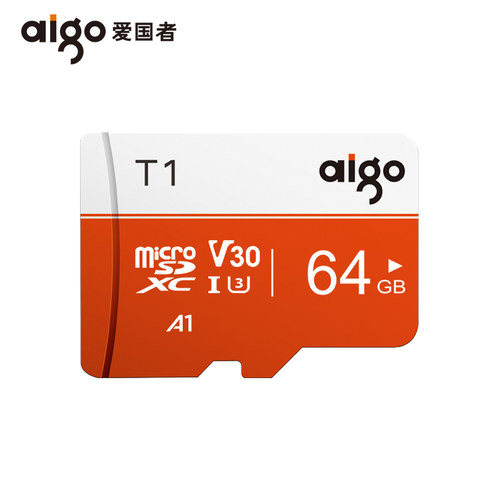 aigo爱国者64g内存卡class10高速卡行车记录仪存储tf卡GoPro专用Switch存储卡监控micro sd卡手机内存卡 - 图0