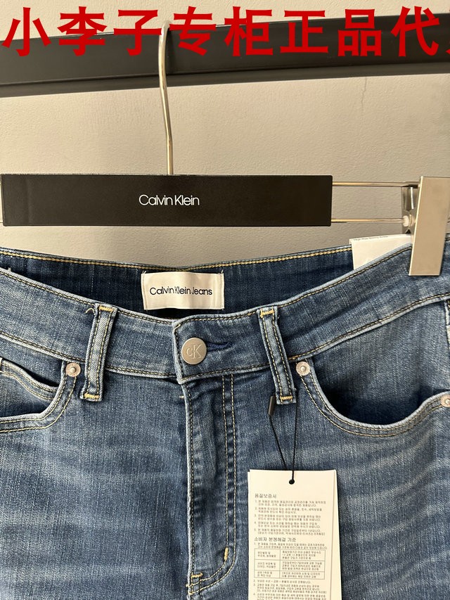 皇冠店铺CK Jeans国内春秋新款专柜正品女士牛仔裤J218747