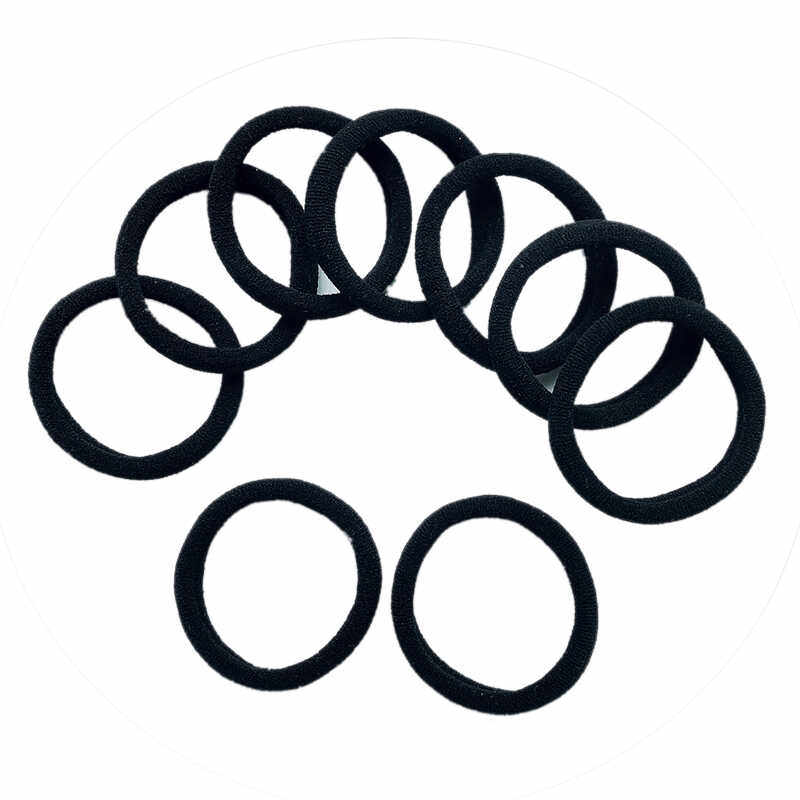 2024新款橡皮筋女扎头绑头发绳高弹力耐用皮套高马尾黑无接缝发圈,淘宝优惠券,粉丝福利购,淘宝优惠卷