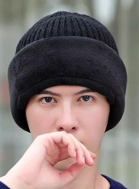 抓绒快递外卖骑手护脸内胆头套