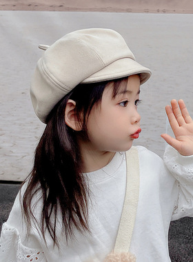 2023秋款女童贝雷帽春秋儿童日系